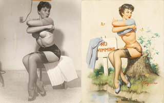 Illustration for article titled Even Classic Pin-Ups Were Retouched